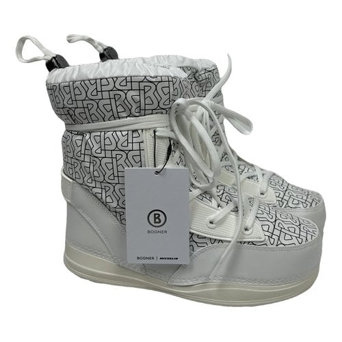Pre-owned Bogner Snow Boots In White