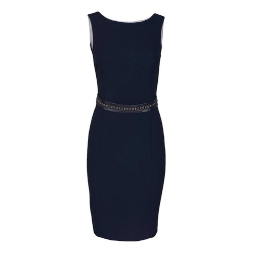Pre-owned Versace Mid-length Dress In Navy