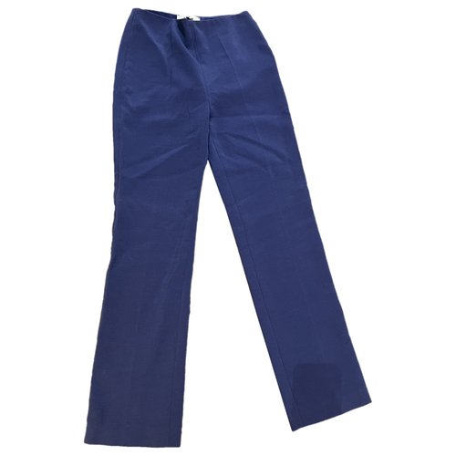 Pre-owned Fendi Trousers In Blue