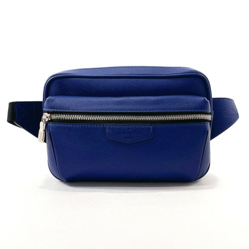 Pre-owned Louis Vuitton Outdoor Cloth Satchel In Blue