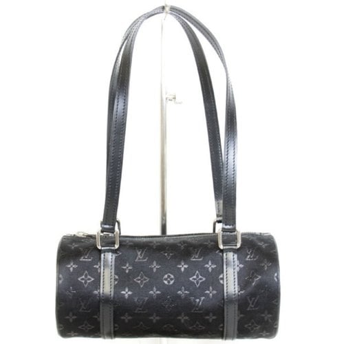 Pre-owned Louis Vuitton Papillon Cloth Handbag In Black