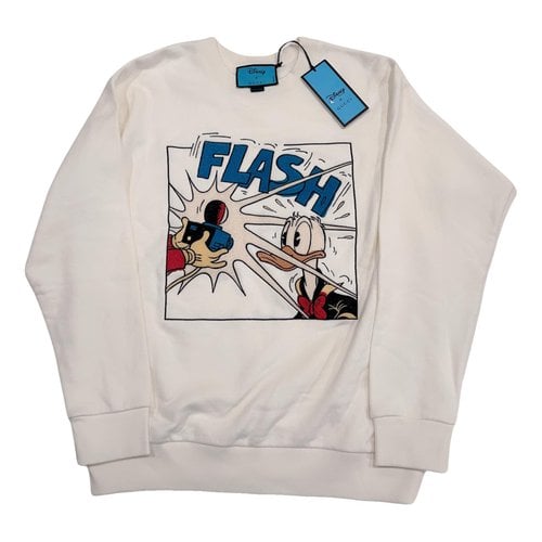 Pre-owned Disney X Gucci Sweatshirt In White