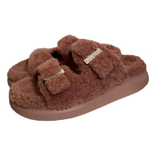 Pre-owned Alexander Mcqueen Shearling Sandal In Other