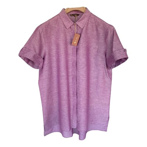 Pre-owned Loro Piana Linen Shirt In Purple