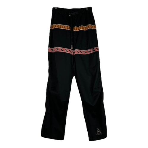 Pre-owned Kapital Trousers In Black