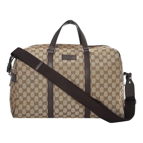 Pre-owned Gucci 24h Bag In Brown