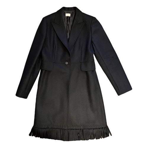 Pre-owned Alaïa Wool Coat In Black