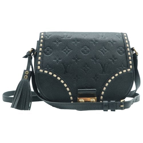 Pre-owned Louis Vuitton Junot Leather Handbag In Black