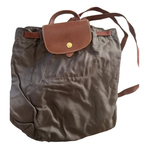 Pre-owned Longchamp Backpack In Brown