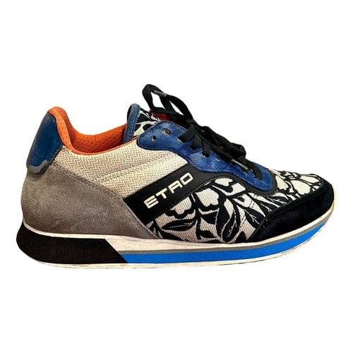 Pre-owned Etro Leather Trainers In Multicolour