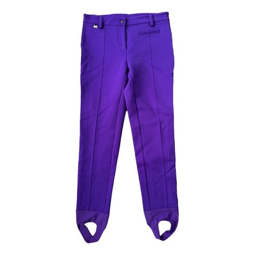 Pre-owned Fendi Chino Pants In Purple