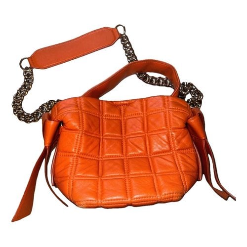 Pre-owned Acne Studios Musubi Leather Crossbody Bag In Orange