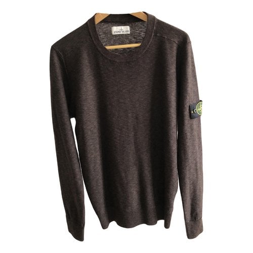 Pre-owned Stone Island Wool Pull In Brown