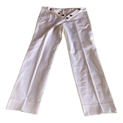 Pre-owned Saint Laurent Jeans In White