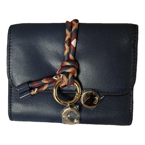 Pre-owned Chloé Leather Purse In Blue