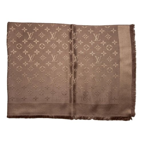 Pre-owned Louis Vuitton Châle Monogram Silk Stole In Other