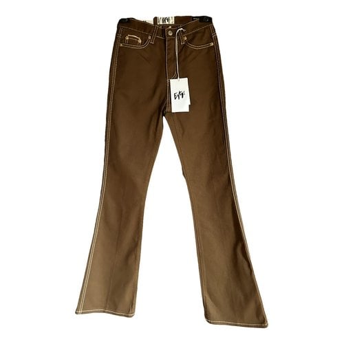 Pre-owned Eytys Straight Jeans In Beige