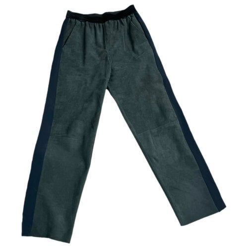 Pre-owned Drome Straight Pants In Blue
