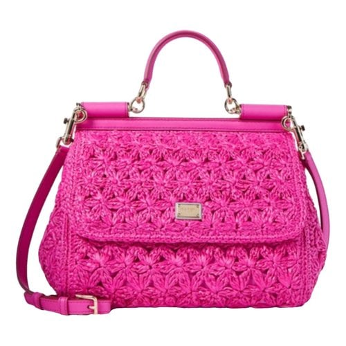 Pre-owned Dolce & Gabbana Sicily Crossbody Bag In Pink