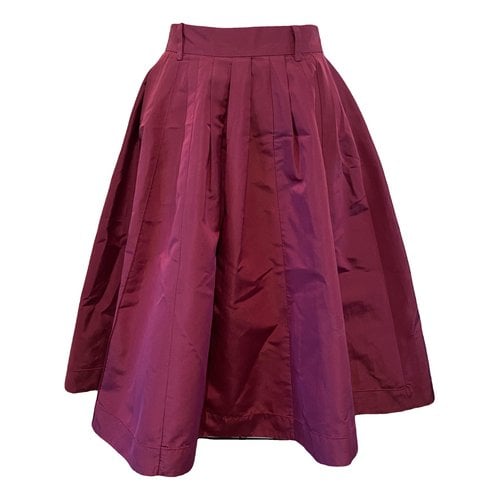 Pre-owned Prada Silk Mid-length Skirt In Pink