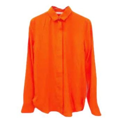 Pre-owned Celine Silk Shirt In Orange