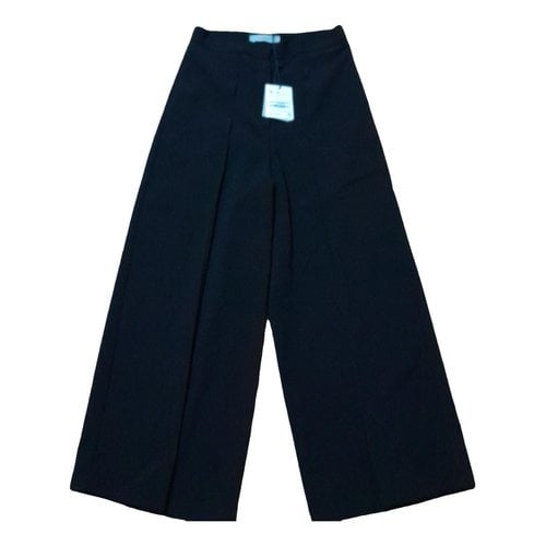 Pre-owned Marella Large Pants In Black
