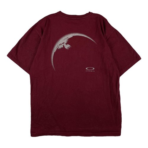 Pre-owned Oakley T-shirt In Burgundy