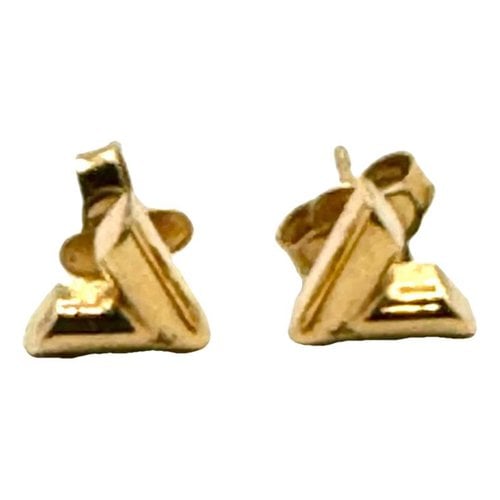 Pre-owned Louis Vuitton Twist Earrings In Gold