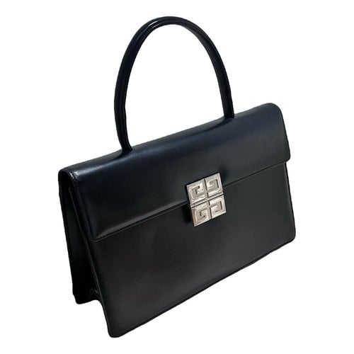 Pre-owned Givenchy 4g Leather Handbag In Black