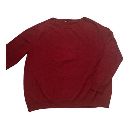 Pre-owned P.a.r.o.s.h Cashmere Jumper In Burgundy