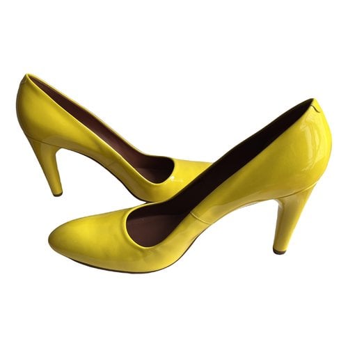 Pre-owned Celine Leather Heels In Yellow