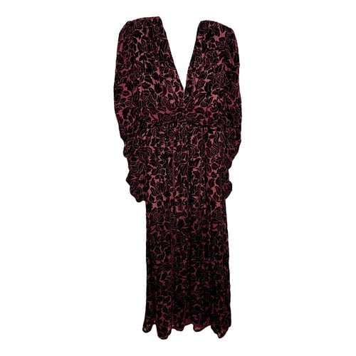 Pre-owned Bronx And Banco Maxi Dress In Burgundy