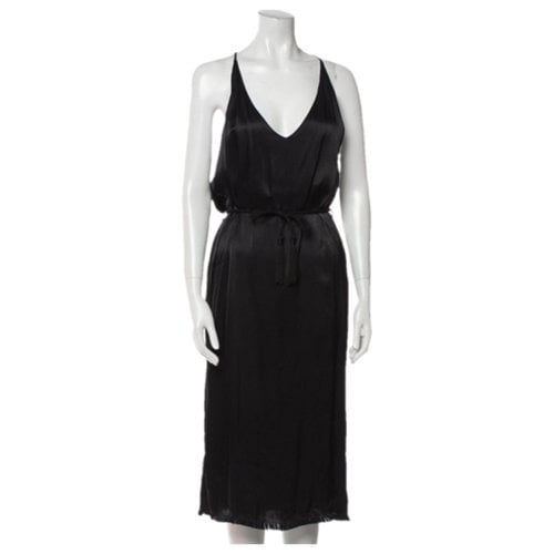 Pre-owned Faithfull The Brand Mid-length Dress In Black