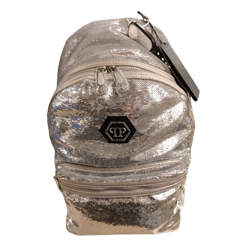Pre-owned Philipp Plein Backpack In Silver