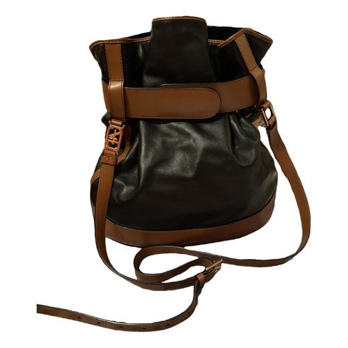 Pre-owned Alberta Ferretti Leather Handbag In Black
