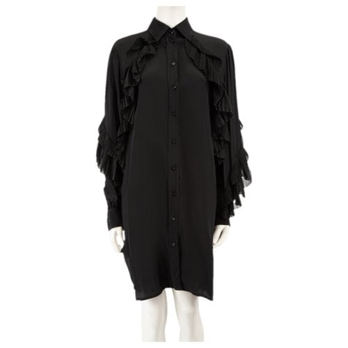 Pre-owned Givenchy Silk Dress In Black