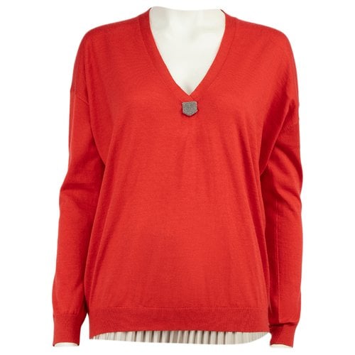Pre-owned Brunello Cucinelli Cashmere Knitwear In Red