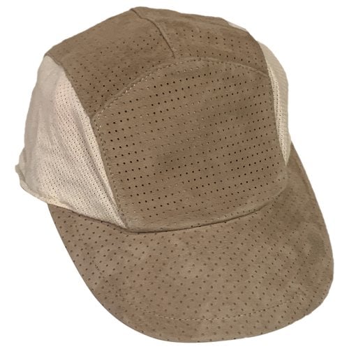 Pre-owned Borsalino Leather Hat In Beige