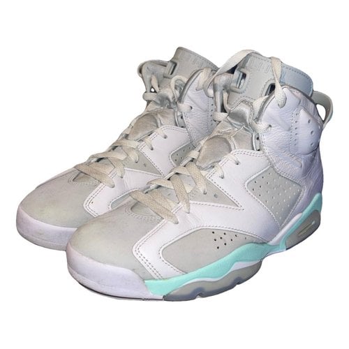 Pre-owned Jordan 6 Leather High Trainers In White