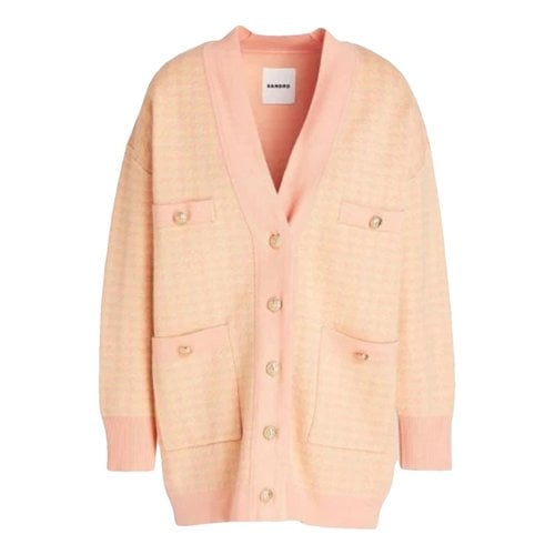 Pre-owned Sandro Cardigan In Pink