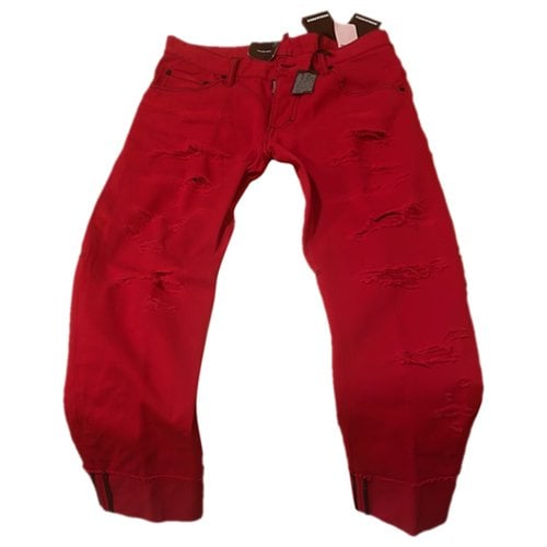 Pre-owned Dsquared2 Slim Jean In Red