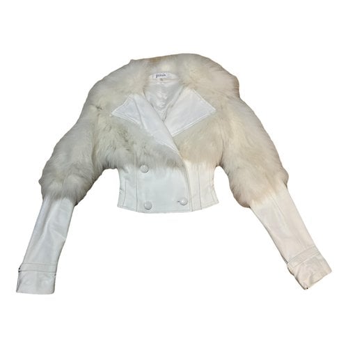 Pre-owned Jitrois Leather Jacket In White
