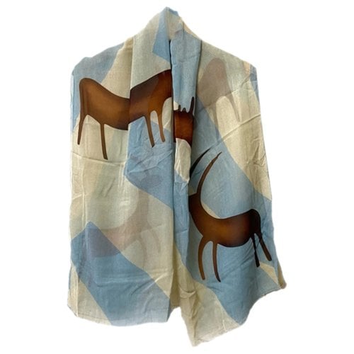 Pre-owned Bvlgari Silk Stole In Brown