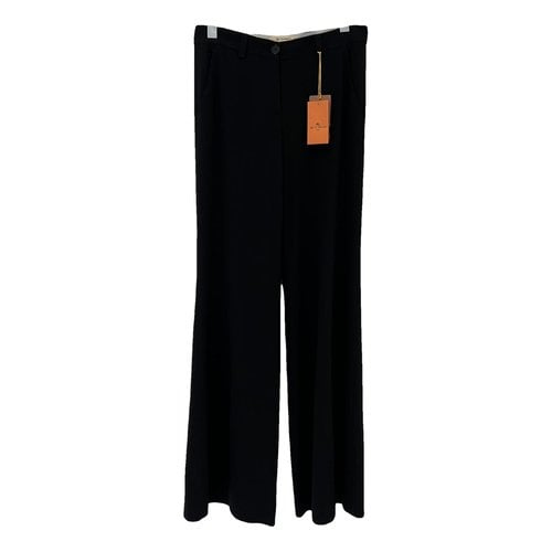 Pre-owned Etro Trousers In Black