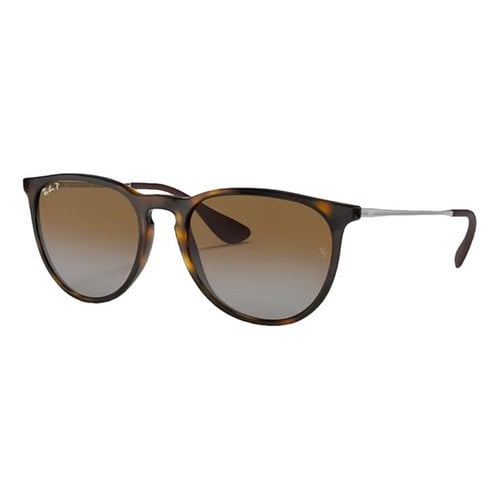 Pre-owned Ray Ban Erika Sunglasses In Brown
