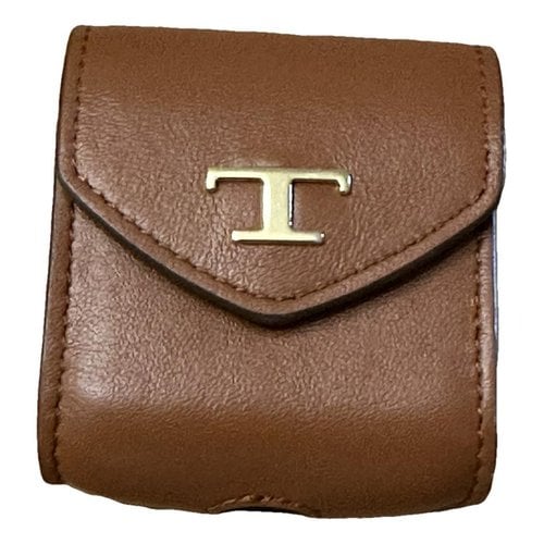 Pre-owned Tod's Leather Purse In Brown