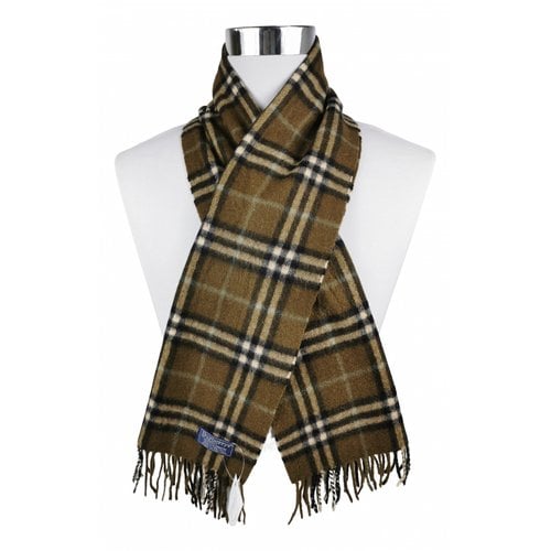 Pre-owned Burberry Cashmere Scarf In Multicolour