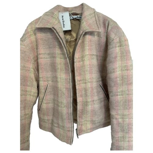 Pre-owned Acne Studios Wool Jacket In Pink