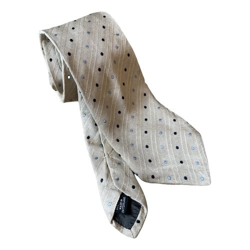 Pre-owned Cacharel Silk Tie In Beige