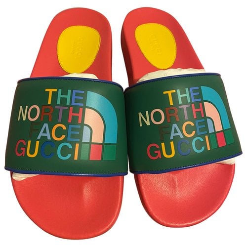 Pre-owned The North Face X Gucci Leather Flats In Multicolour